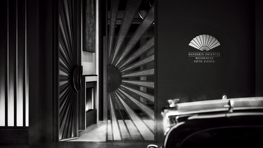 Mandarin Oriental Residences, Fifth Avenue arrival vignette