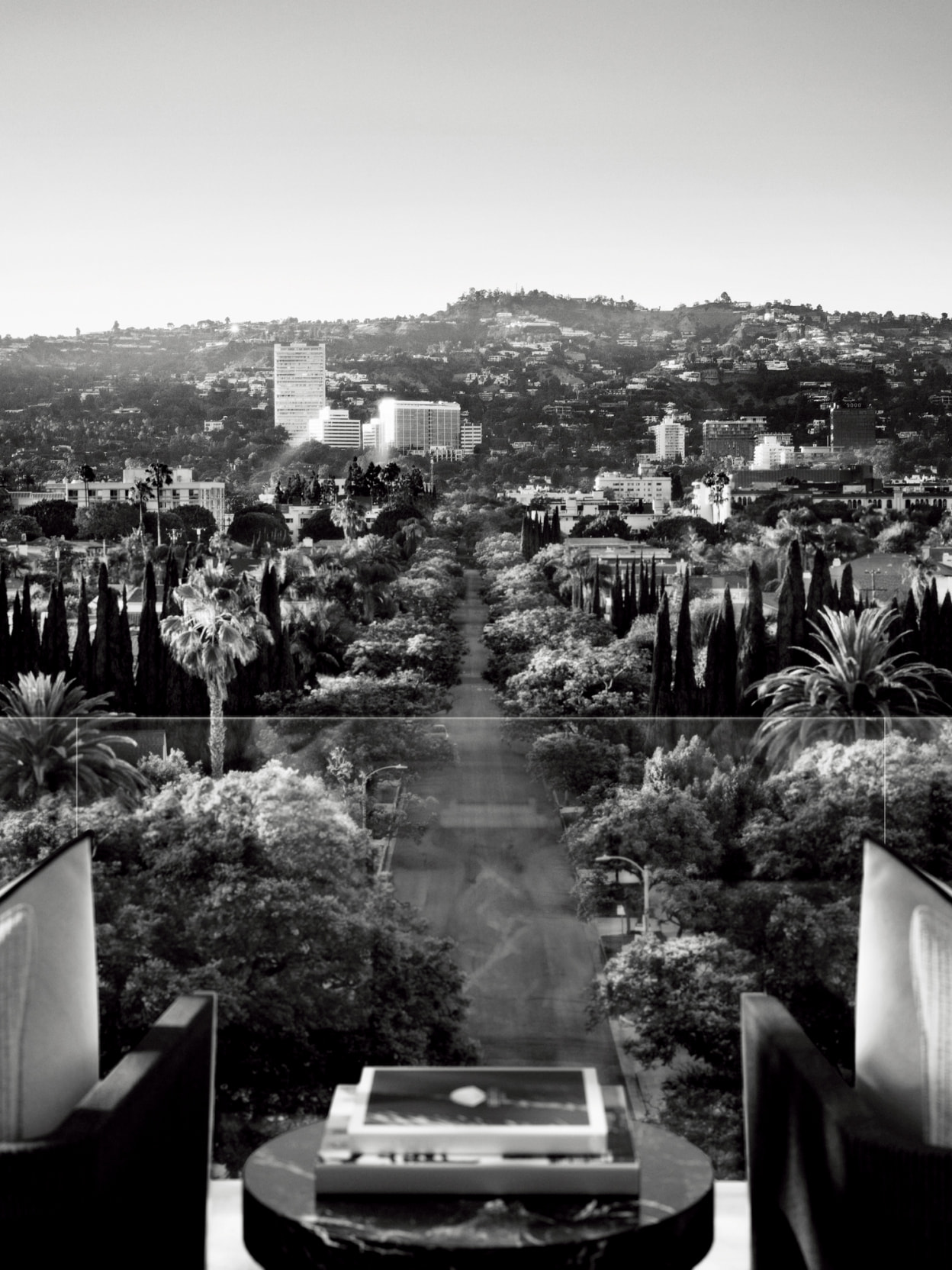 Views of Los Angles from a terrace or balcony